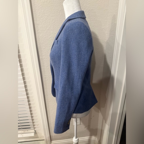 J. Crew Women's Blue Blazer Sz 0 Schoolboy - Picture 4 of 9